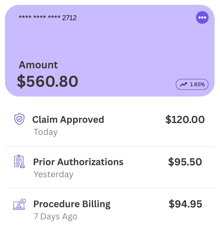 Dermatology Billing Card