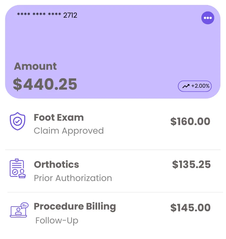 Podiatry Billing Dashboard