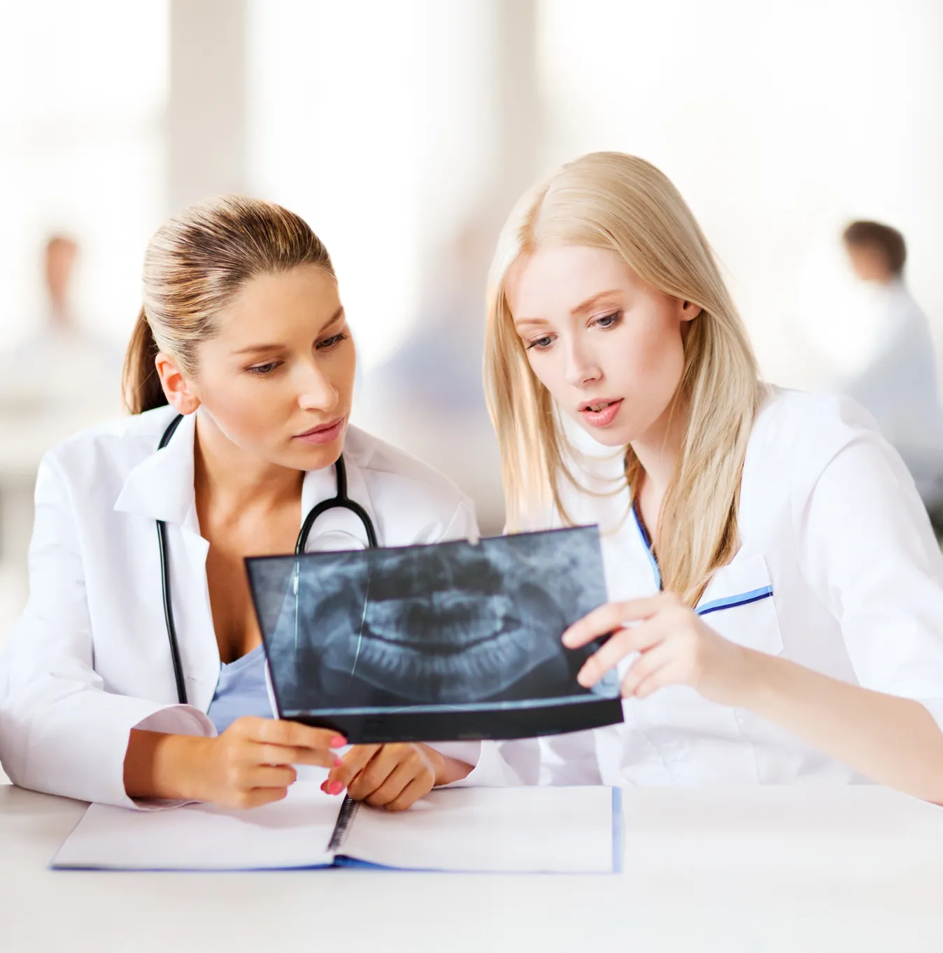 Radiologist Reviewing MRI Scan