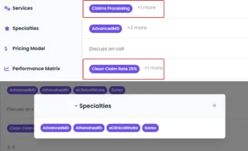 Illustration: Full preview of comparison fields